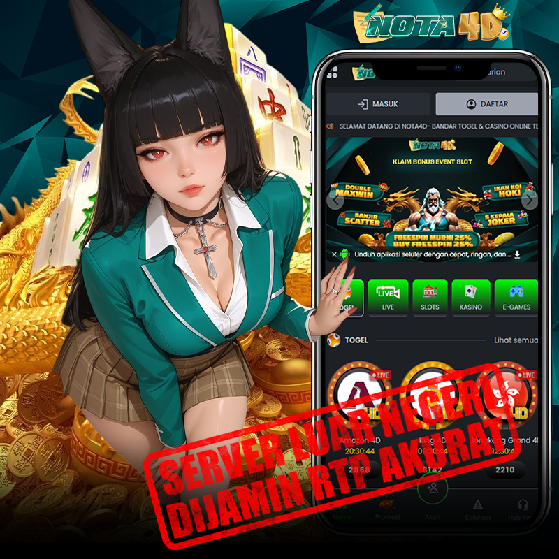 SLOT777BONUS100.COM - NOTA4D WEBSITE KEKINIAN, SERVER LUAR NEGERI DIJAMIN RTP AKURAT! DP SEKARANG image 1